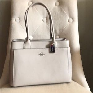 Light gray pebbled leather purse! Very Classy!